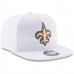 Men's New Orleans Saints New Era White 2017 Color Rush 9FIFTY Snapback Adjustable Hat 2764188